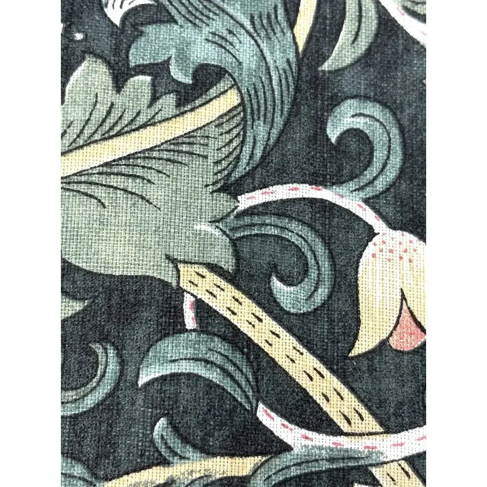William Morris & Co Placemats Lodden 100% Cotton Fabric Dark Green 13x19” Set 4